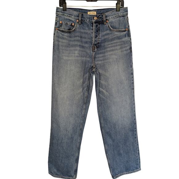 GRLFRND Jeans, The Bella Button Fly Low Rise Boyfriend Jeans, Sz W30 - Picture 1 of 10